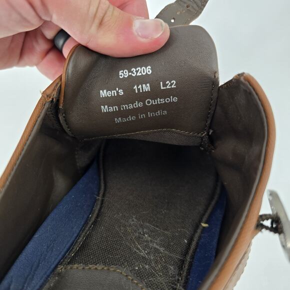 Johnston & Murphy Men’s Double Monk Strap Dress Shoes Brown Leather Cap Toe 11M main image 6